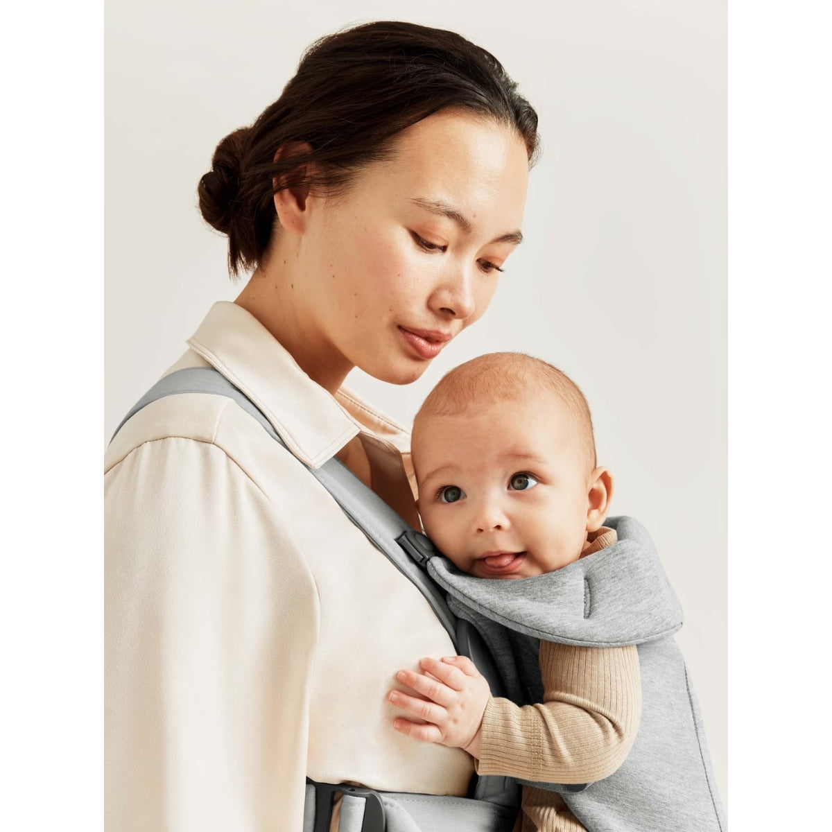 BabyBjörn Baby Carrier Mini 3D Jersey - Light gray