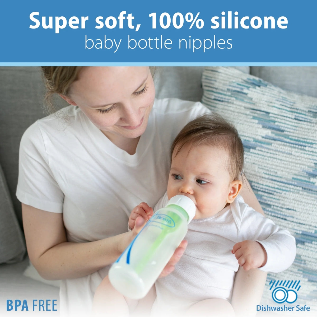 Dr. Brown's Level 3 Silicone Narrow Nipple - 2 Pack