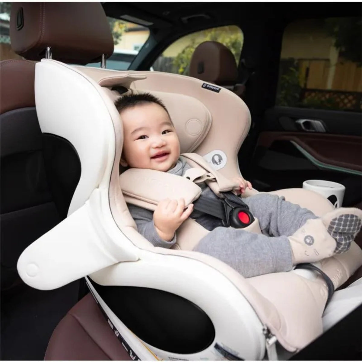 Babyark Smart Convertible Car Seat Eggshell White / Moonlight