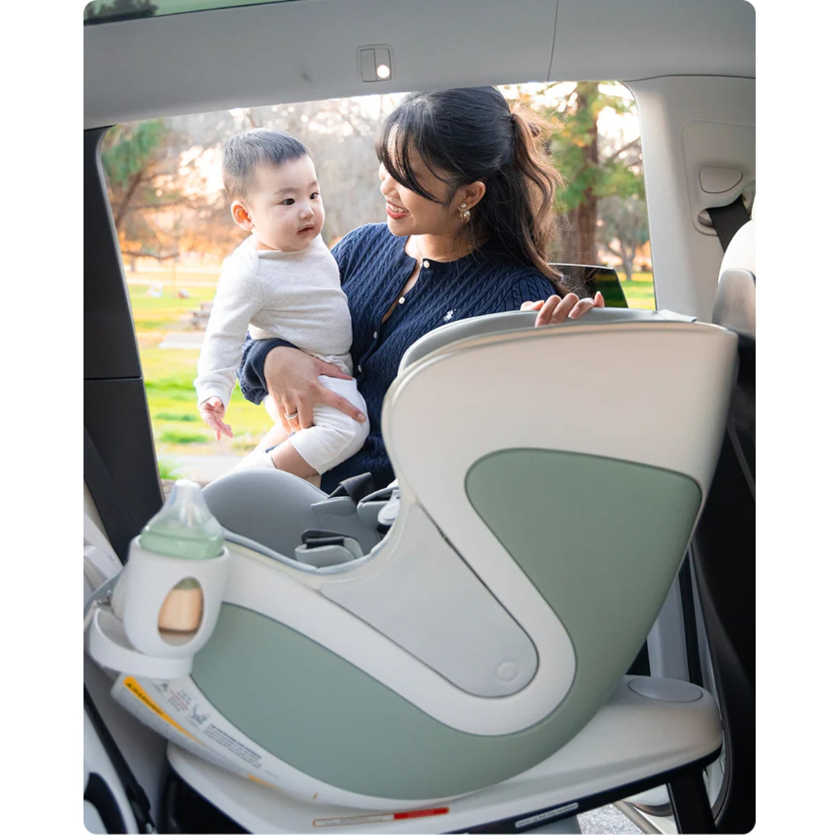 Babyark Smart Convertible Car Seat Eggshell White / Glacier Ice