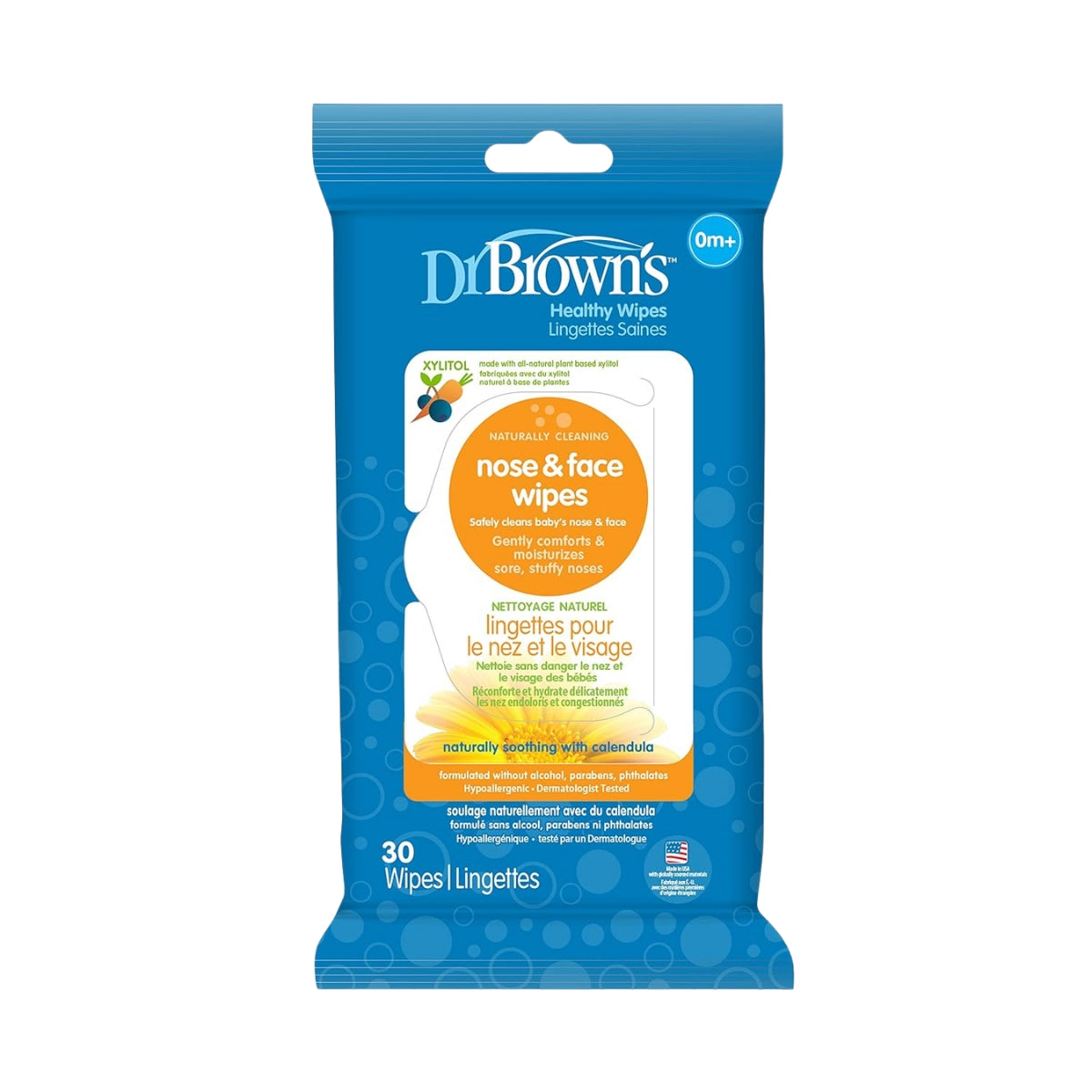 Dr. Brown's Nose and Face Wipes, 30 Count