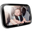 Keababies Baby Car Seat Mirror (Large, Sleek Black)