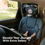 Keababies Baby Car Seat Mirror (Large, Sleek Black)