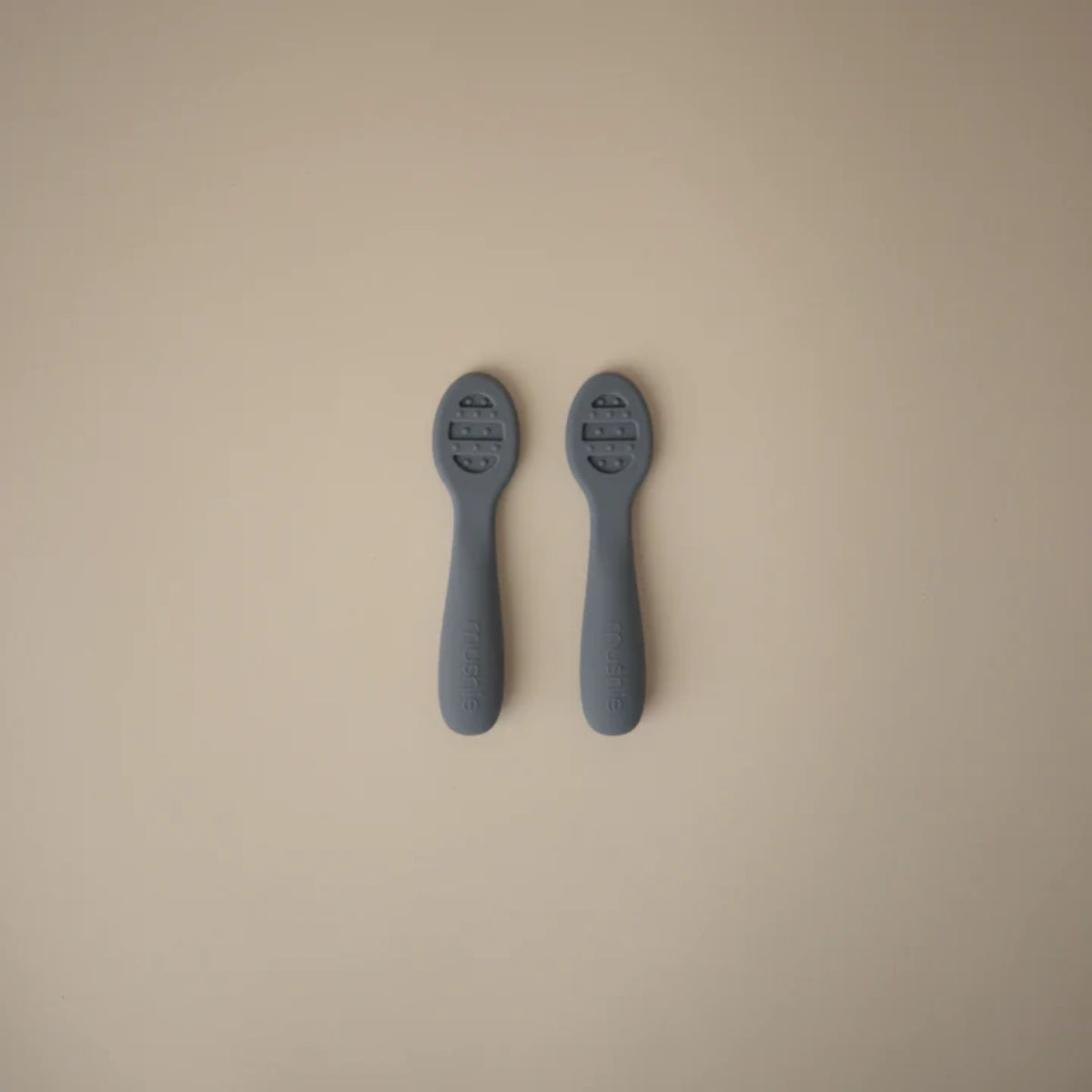 Mushie First Feeding Baby Spoons 2-Pack - Tradewinds/Shifting Sand on Luna Baby Store Miami