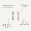 Mushie First Feeding Baby Spoons 2-Pack - Tradewinds/Shifting Sand on Luna Baby Store Miami