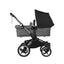 Bugaboo Donkey 5 Twin Bassinet And Stroller -  Midnight Black Canopy/Grey Melange /Graphite Chassis