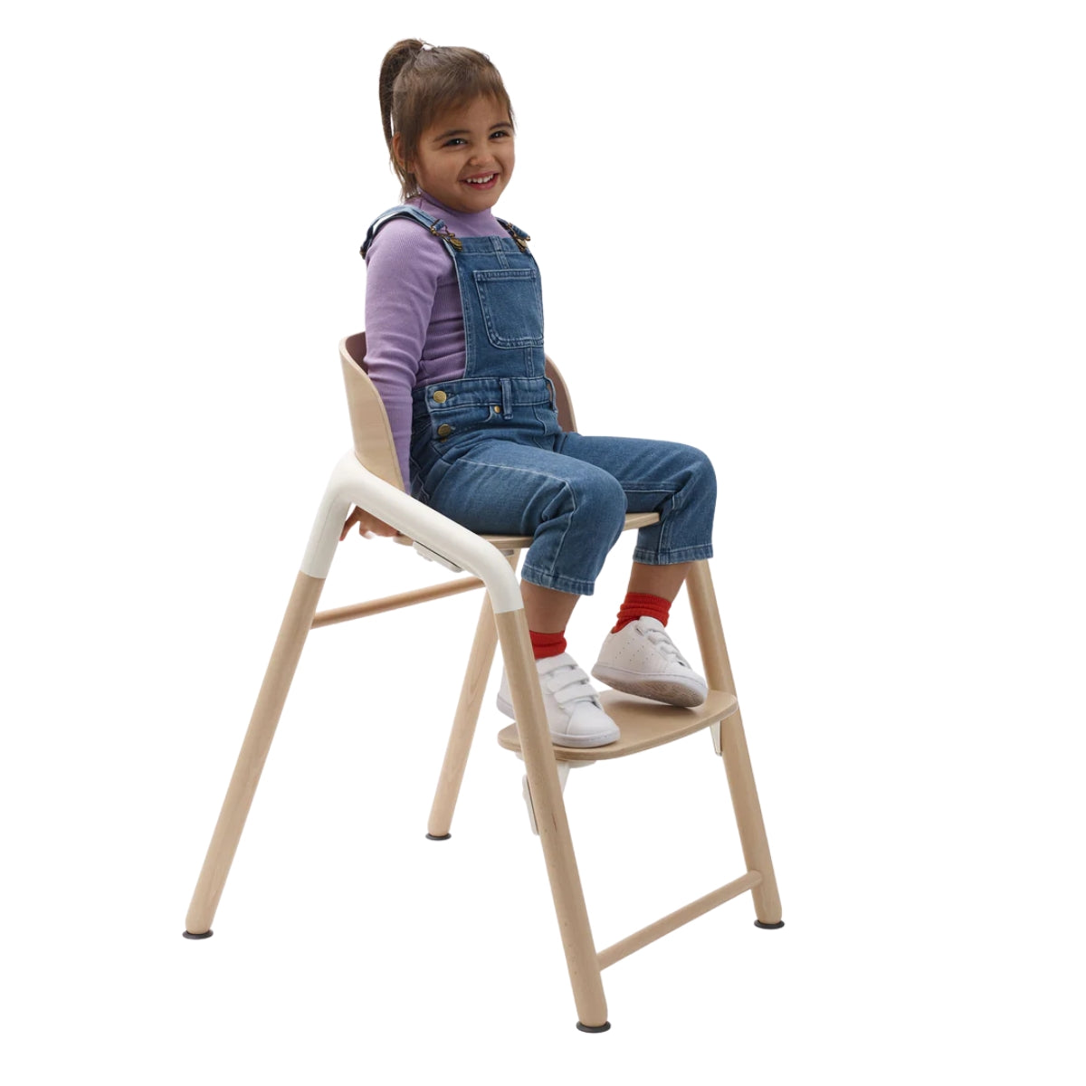 Bugaboo Giraffe Complete High Chair - Warm Wood/ Gray