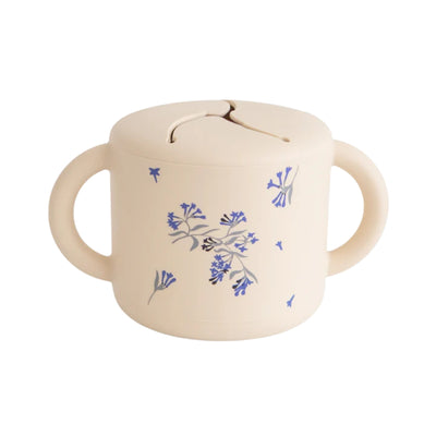 Mushie Snack Cup Lilac Flowers