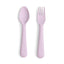 Mushie Fork and Spoon Set Soft Lilac