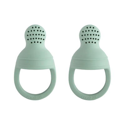 Mushie Silicone Fresh Food Feeder 2-Pack Cambridge Blue