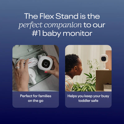 Nanit Pro Smart Baby Monitor & Flex Stand - White