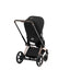 Cybex E-Priam 2 Stroller - Rose Gold/Brown Frame and Sepia Black Seat
