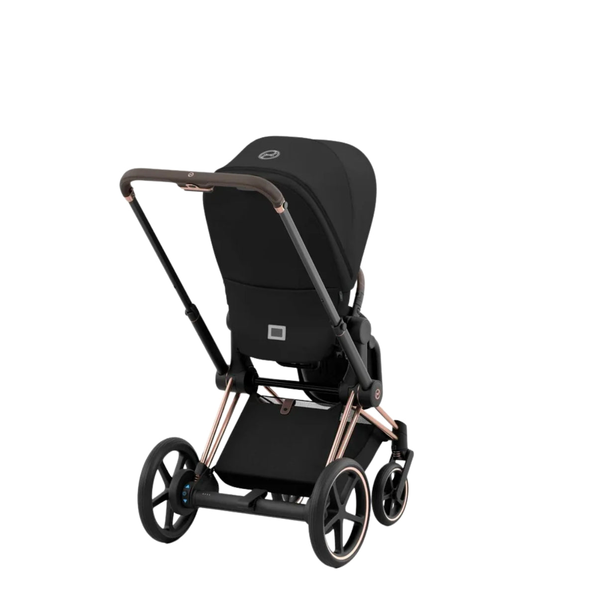 Cybex E-Priam 2 Stroller - Rose Gold/Brown Frame and Sepia Black Seat