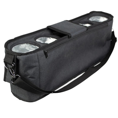 Wonderfold Large Parent Console with Insulated Cup Holders - Volcanic Black