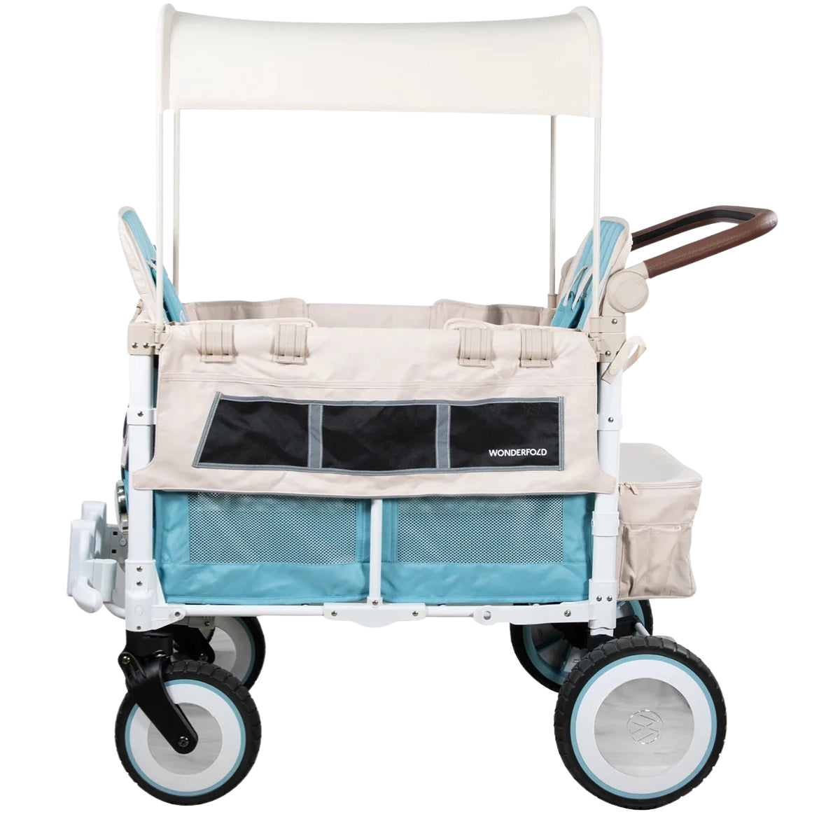 WonderFold VW2 Volkswagon Double (2 Seater) Stroller Wagon - Bondi Blue