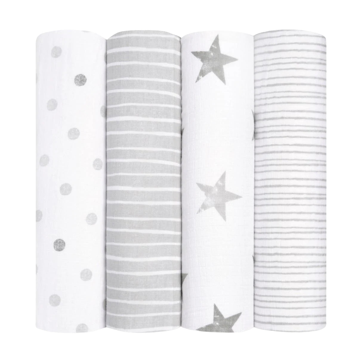 Aden + Anais - 4Pk Muslin Swaddles, Dusty