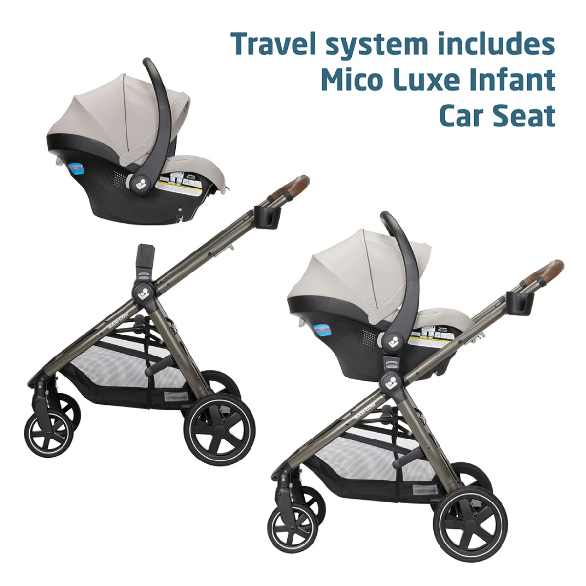 Maxi-Cosi Zelia™² Luxe 5-in-1 Modular Travel System - New Hope Tan