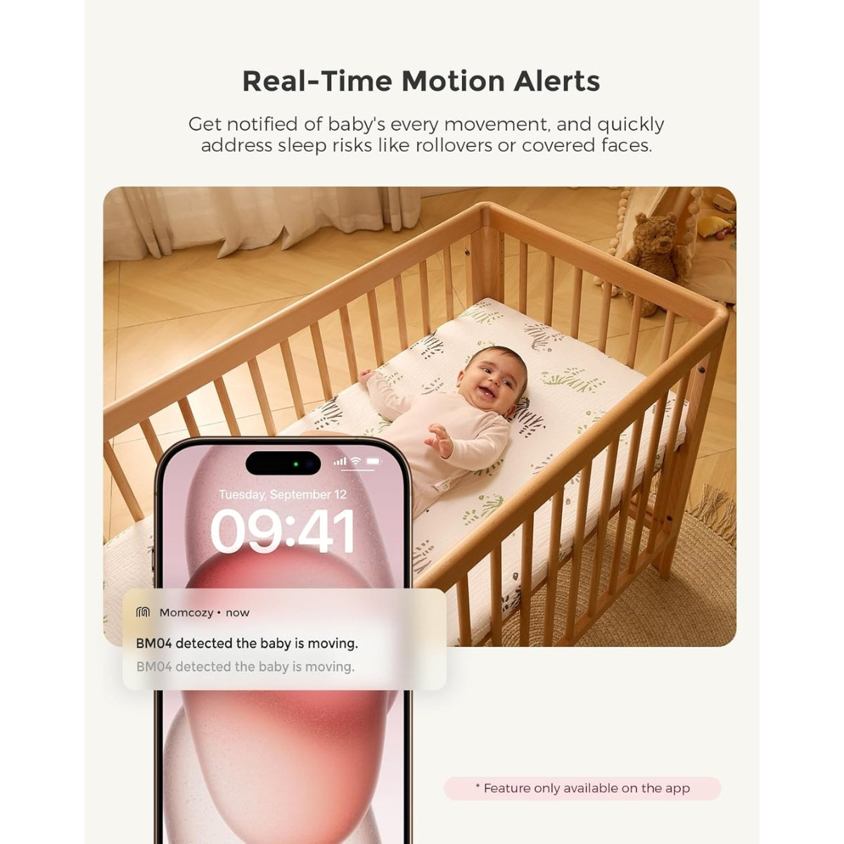 Momcozy 5-Inch Dual-mode Smart Baby Monitor with 2 Camera - BM04