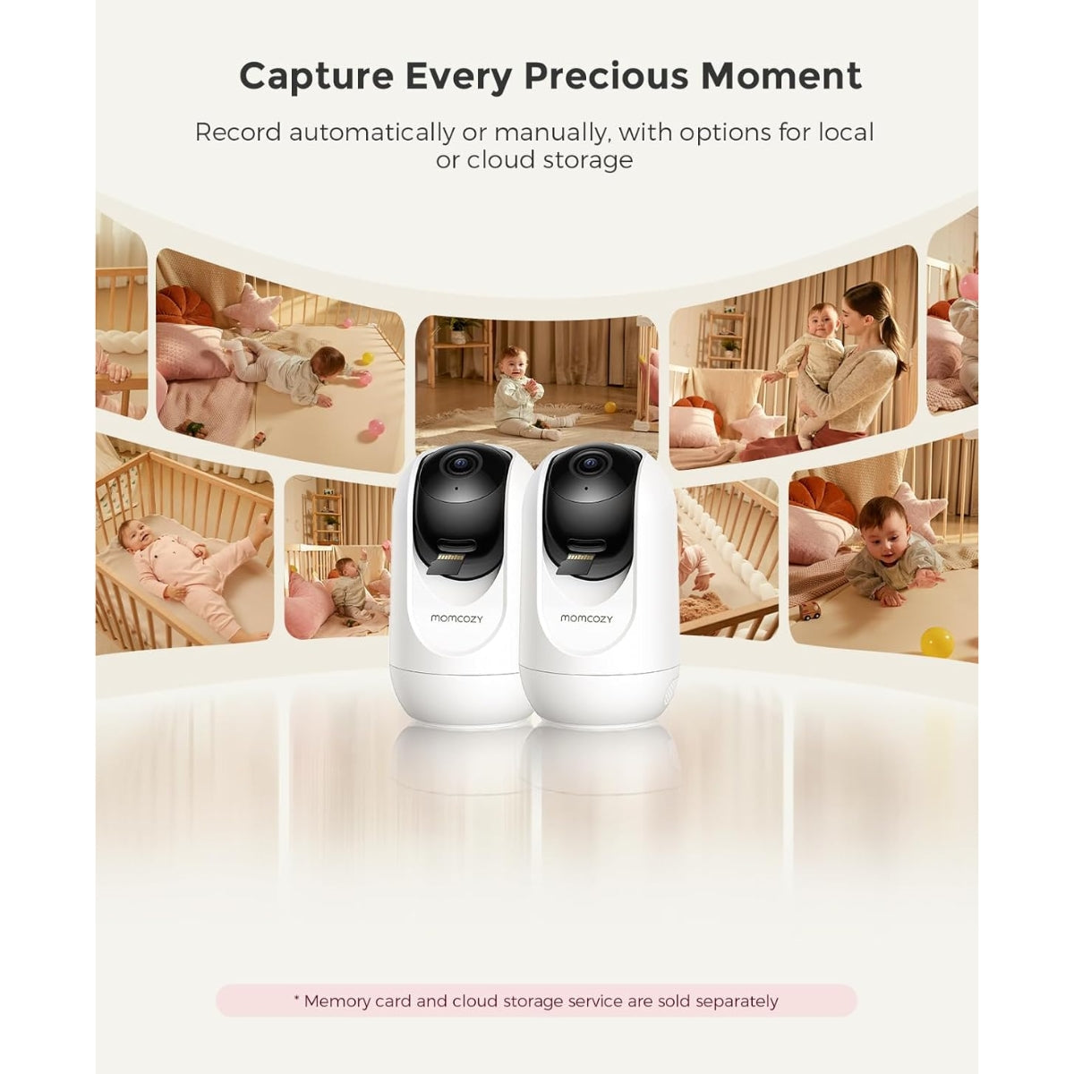 Momcozy 5-Inch Dual-mode Smart Baby Monitor with 2 Camera - BM04