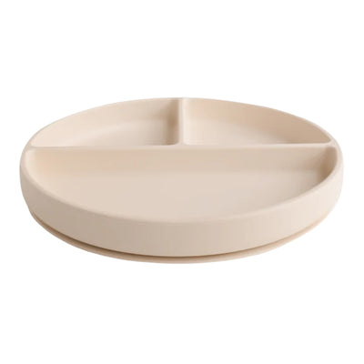 Mushie Silicone Suction Plate - Shifting Sand