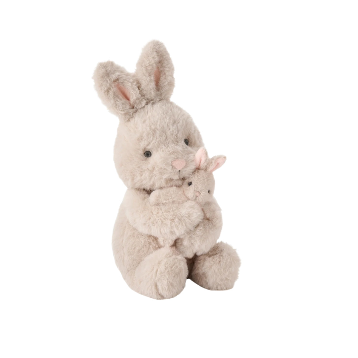 Elegant Baby Mama + Baby Bunny Plush Toy Set