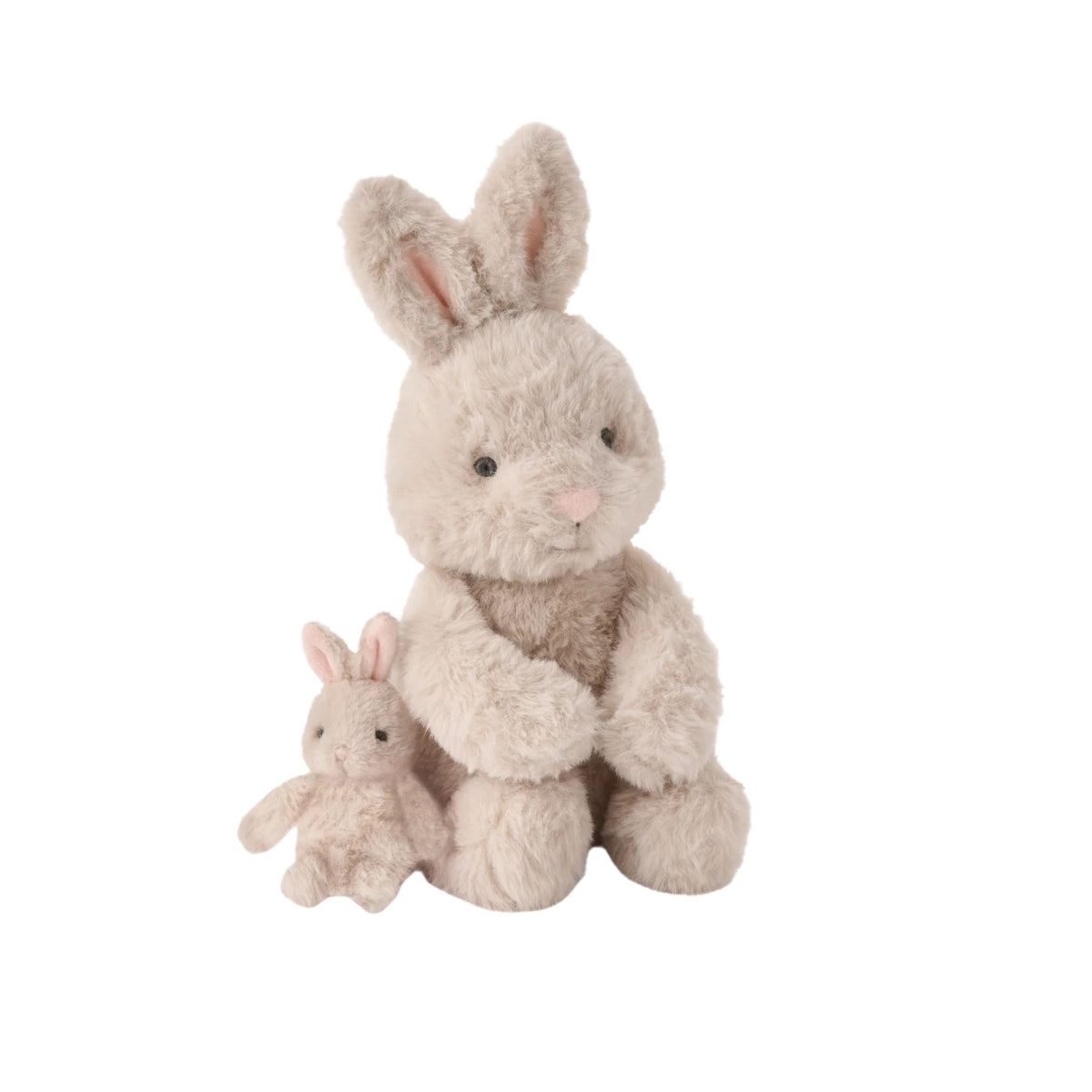 Elegant Baby Mama + Baby Bunny Plush Toy Set