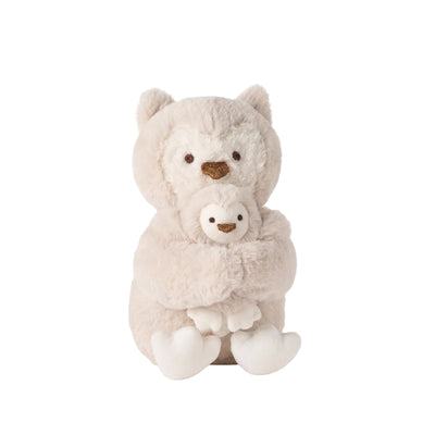 Elegant Baby Mama + Baby Owl Plush Toy Set