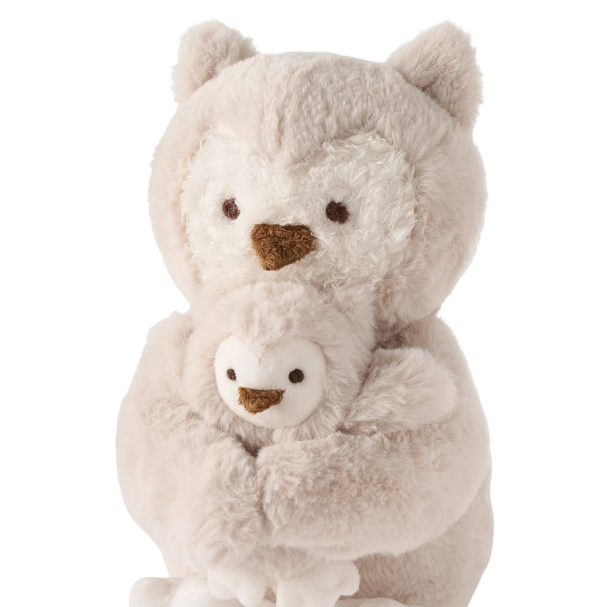Elegant Baby Mama + Baby Owl Plush Toy Set