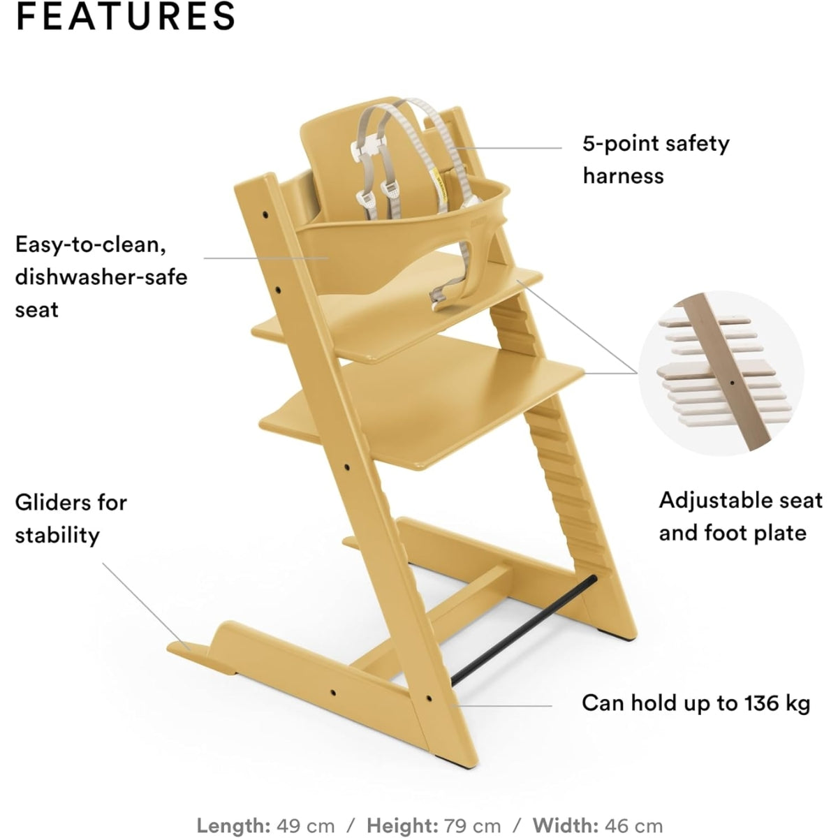Stokke Tripp Trapp High Chair - Sunflower Yellow