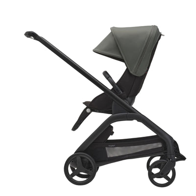 Bugaboo Dragonfly Bassinet And Seat Stroller - Black/Black/Canopy Forest Green