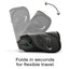 Cybex Solution G2 Folding Travel High-Back Booster - Almond Beige on Luna Baby Store Miami
