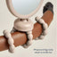 Itzy Ritzy Itzy Peek Stroller Mirror With Easy Attach Design - Tan Bear