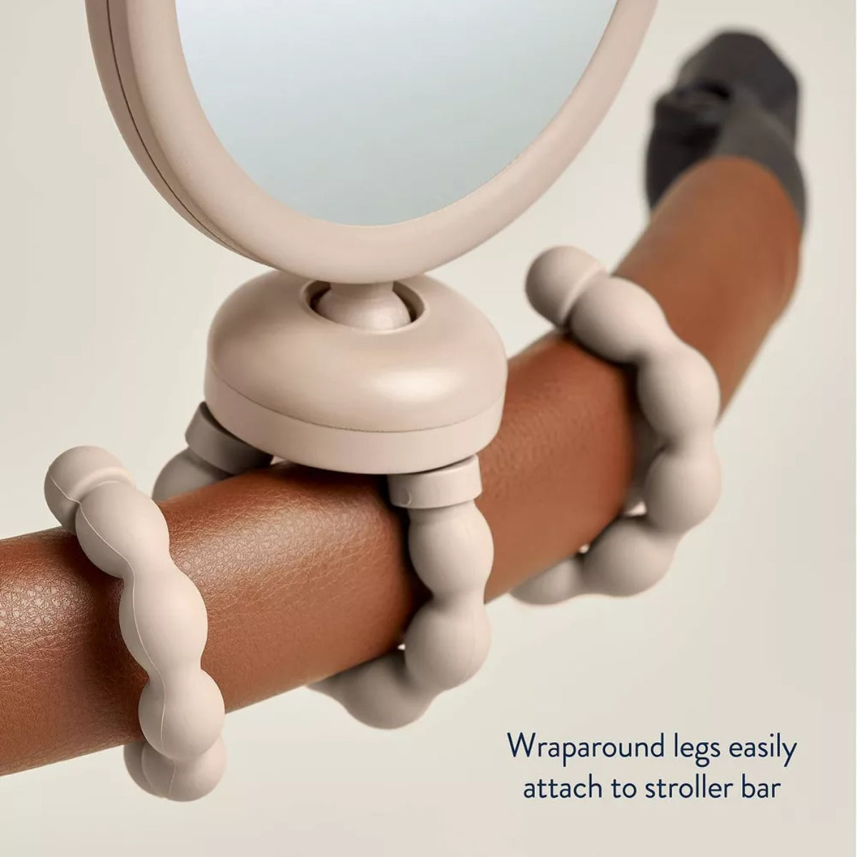 Itzy Ritzy Itzy Peek Stroller Mirror With Easy Attach Design - Tan Bear