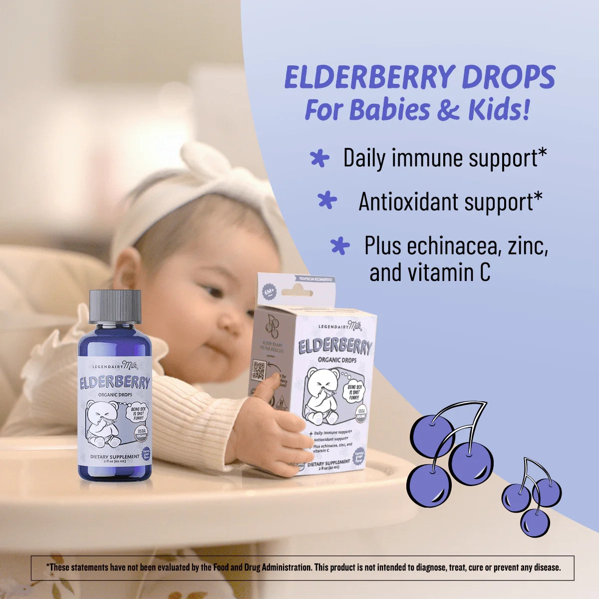 Legendairy Milk Elderberry Baby & Toddler Drops