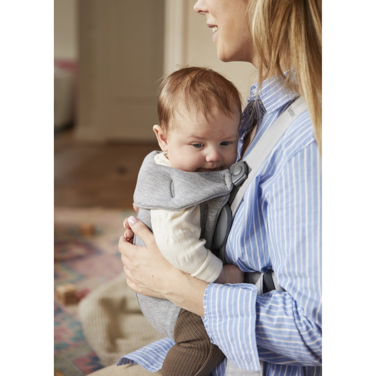 BabyBjörn Baby Carrier Mini 3D Jersey - Light gray