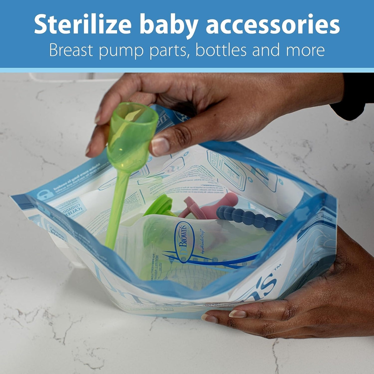 Dr. Brown's Microwave Steam Sterilizer Bags, 5-Pack