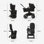 Bugaboo Donkey 5 Mono Bassinet and Seat - All Midnight Black/Black Chassis