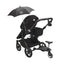 Bugaboo Donkey 5 Mono Bassinet and Seat - Midnight Black/Grey Melange/Graphite Chassis