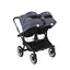 Bugaboo Donkey 5 Twin Bassinet And Stroller -  Stormy Blue Canopy/Midnight Black/Graphite Chassis