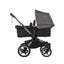 Bugaboo Donkey 5 Twin Bassinet And Stroller -  Grey Melange Canopy/Midnight Black/Graphite Chassis
