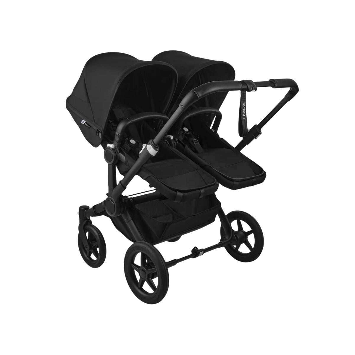 Bugaboo Donkey 5 Twin Bassinet And Stroller -  All Midnight Black/Black Chassis