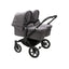 Bugaboo Donkey 5 Twin Bassinet And Stroller -  All Grey Melange/Black Chassis
