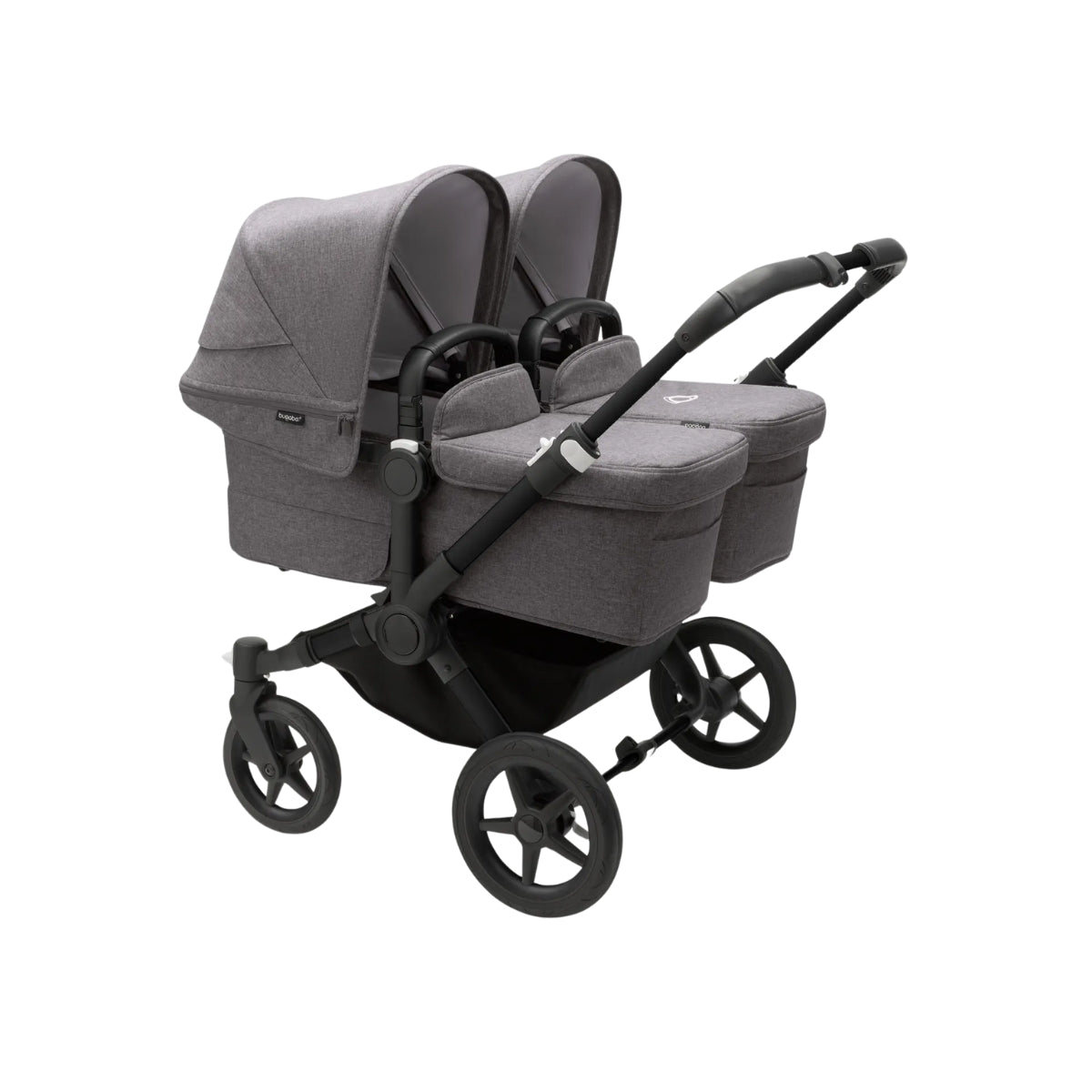 Bugaboo Donkey 5 Twin Bassinet And Stroller -  All Grey Melange/Black Chassis