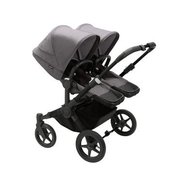 Bugaboo Donkey 5 Twin Bassinet And Stroller -  All Grey Melange/Black Chassis
