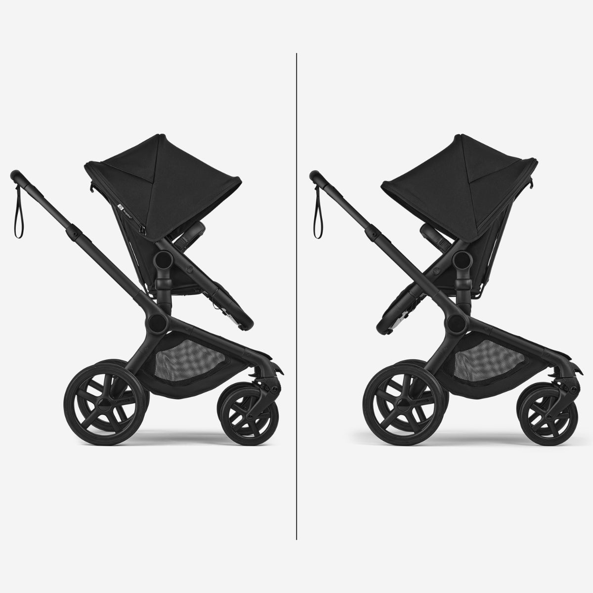 Bugaboo Fox 5 Renew Bassinet And Stroller - Misty White/Black Chassis