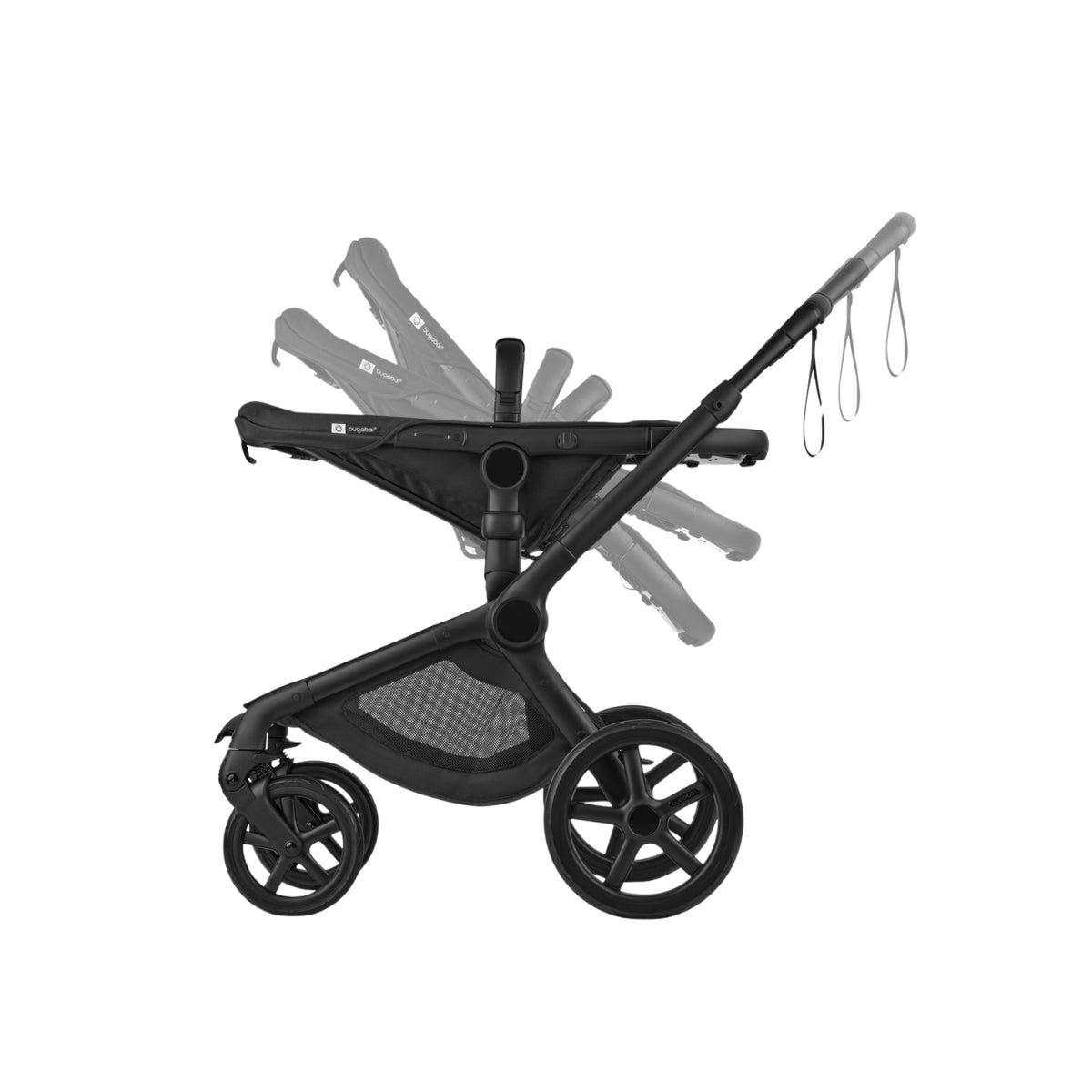 Bugaboo Fox 5 Renew Bassinet And Stroller - Misty White/Black Chassis