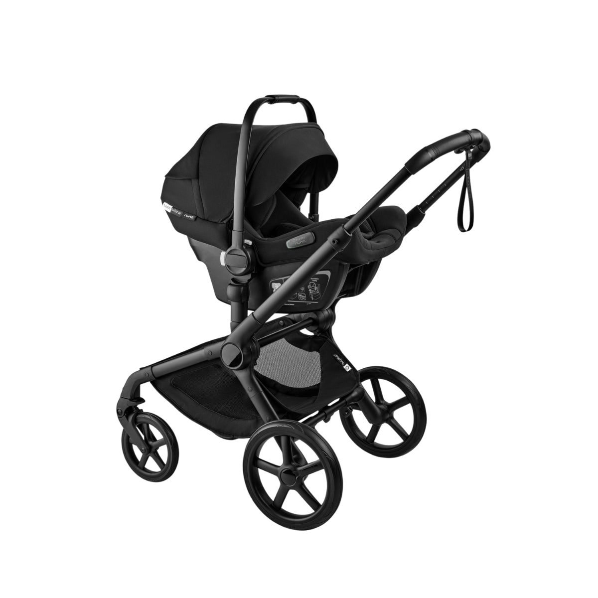 Bugaboo Fox 5 Renew Bassinet And Stroller - Misty White/Black Chassis