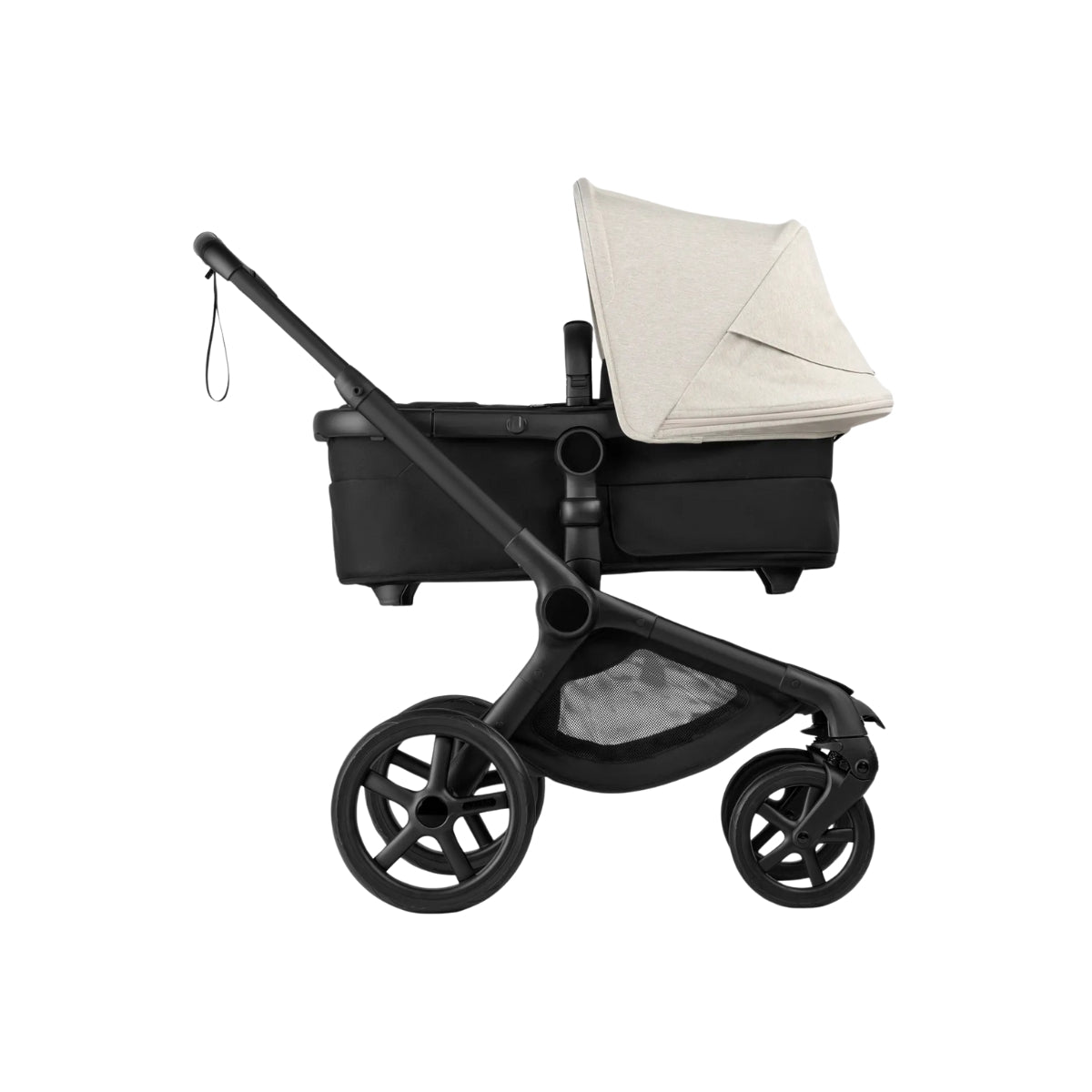 Bugaboo Fox 5 Renew Bassinet And Stroller - Misty White/Black Chassis