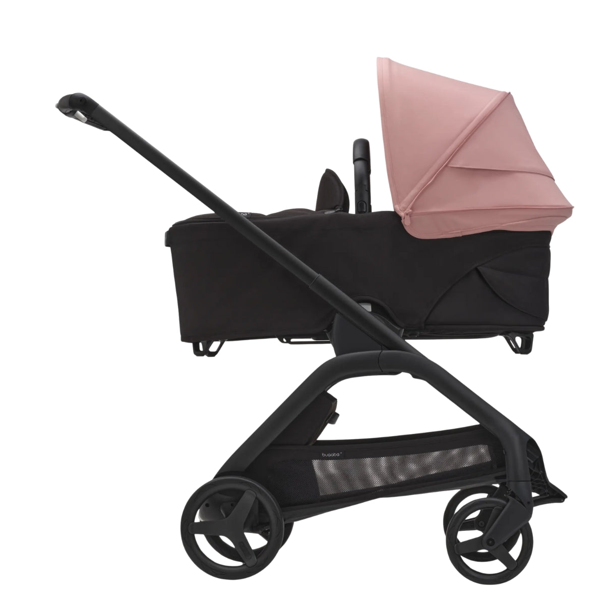 Bugaboo Dragonfly Stroller & Bassinet - Morning Pink/Frame Black