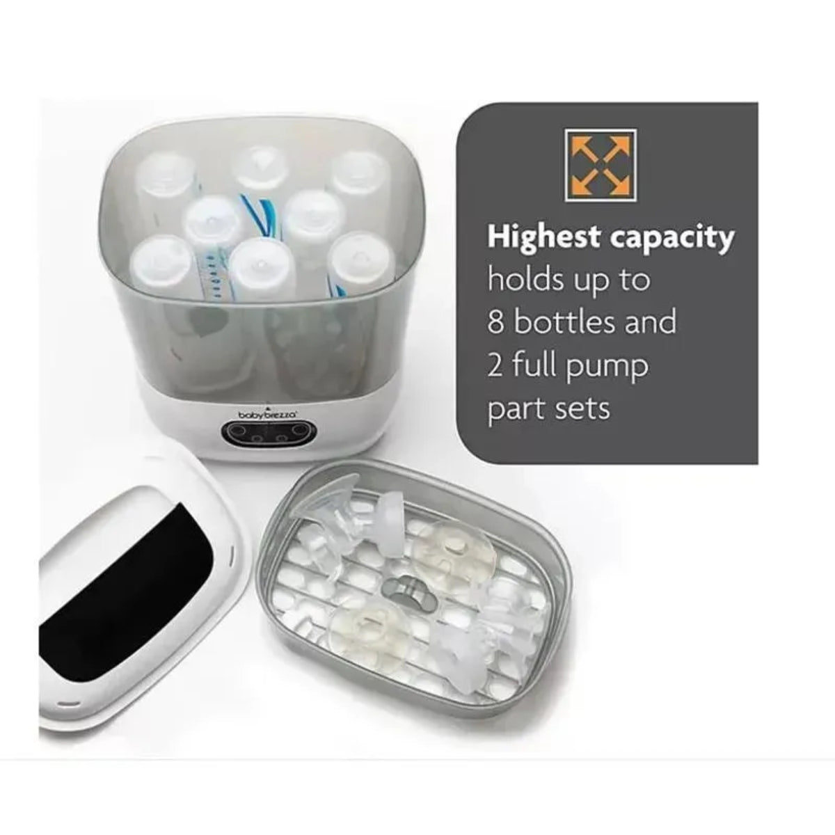 Baby Brezza One Step Baby Bottle Sterilizer and Dryer Advanced White